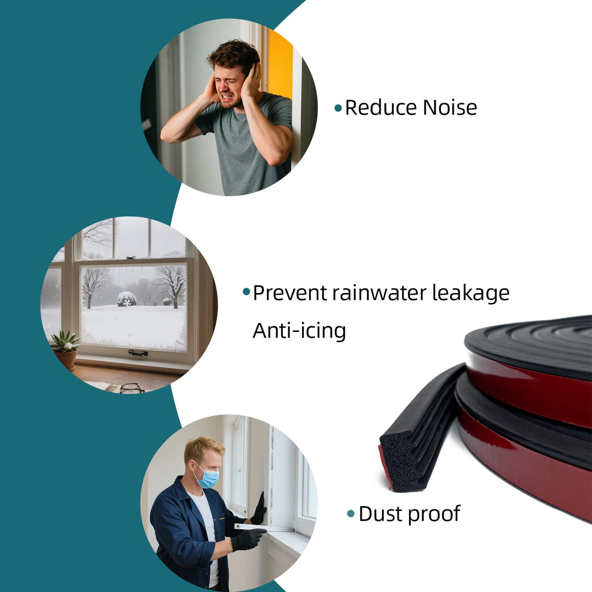 Tintvent auto door seal for improved cabin comfort