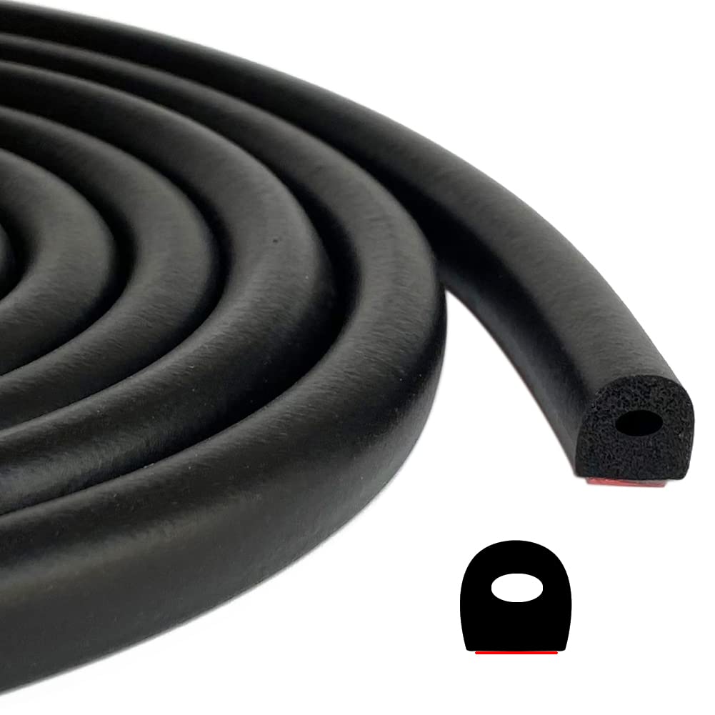 Tintvent D shape EPDM seal for 26 ft demonstrates durable weather protection on doors and hatches.