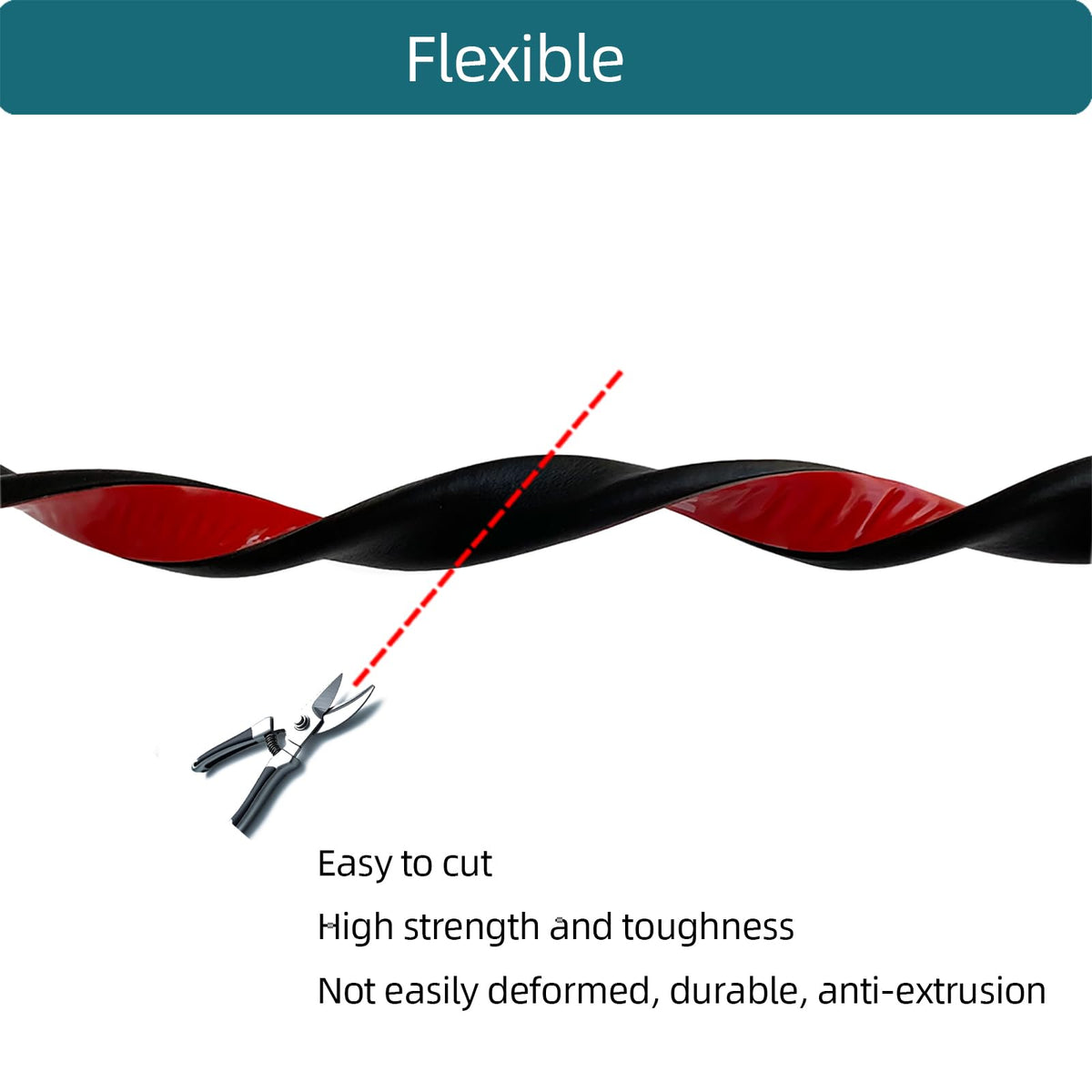 Tintvent EPDM foam seal material detail highlighting flexible, deformation-resistant design.