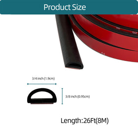 Tintvent self-adhesive weather strip closeup with strong tack for lasting adhesion.