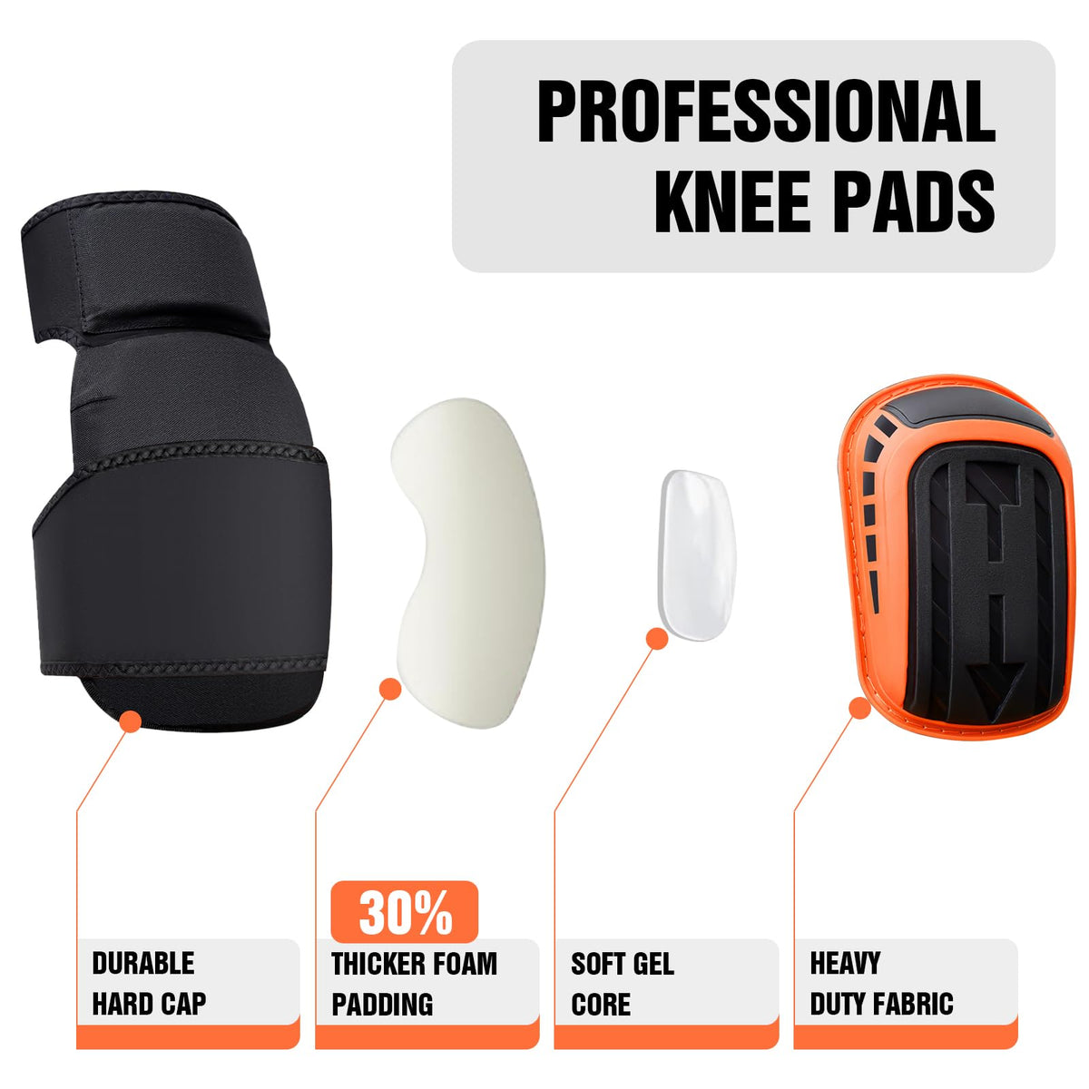 TINY GOGO knee-seat length adjustable to fit heights from 5'0" to 6'5".