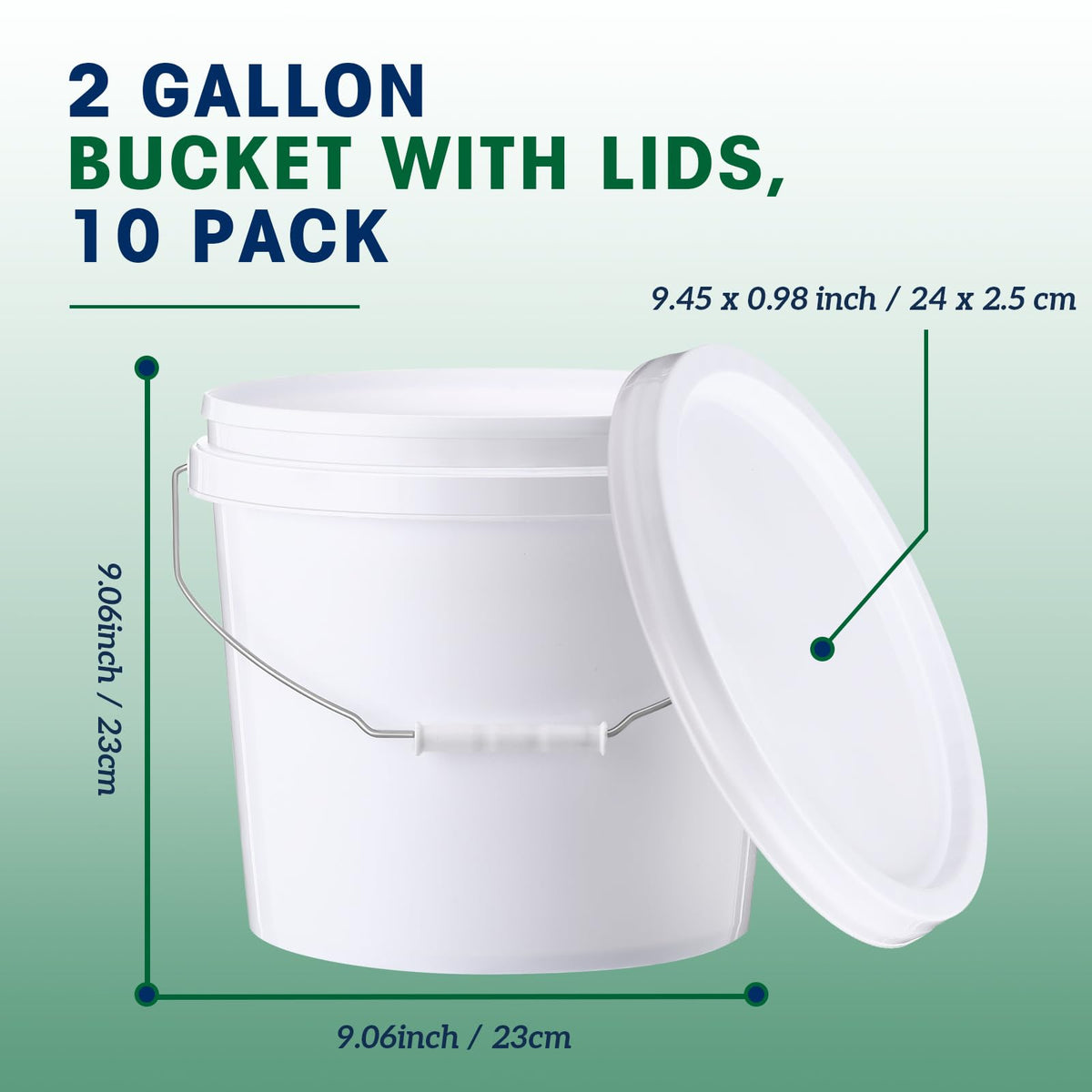 Tioncy ergonomic metal-handle bucket enables comfortable transport during chores