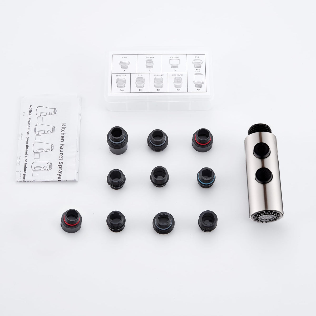 TIORIY durable kitchen spray head fits many sinks for daily tasks