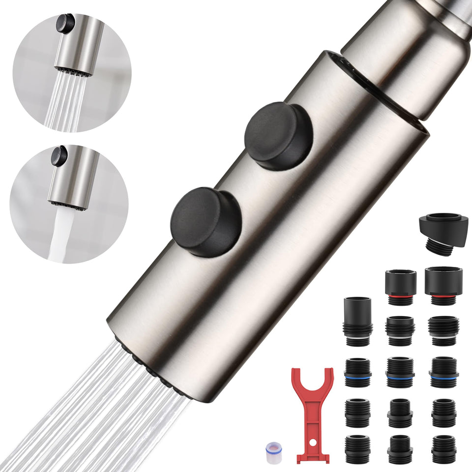 TIORIY metal kitchen faucet head assembly provides durable universal-fit replacement