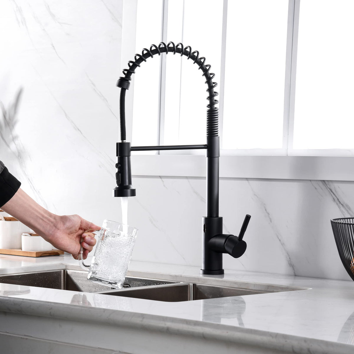 Compact design fits under-sink setups and saves space.