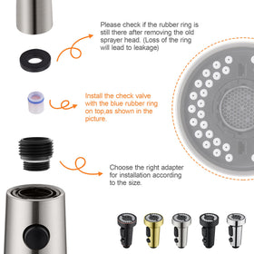 TIORIY removable aerator allows quick cleaning to maintain flow.