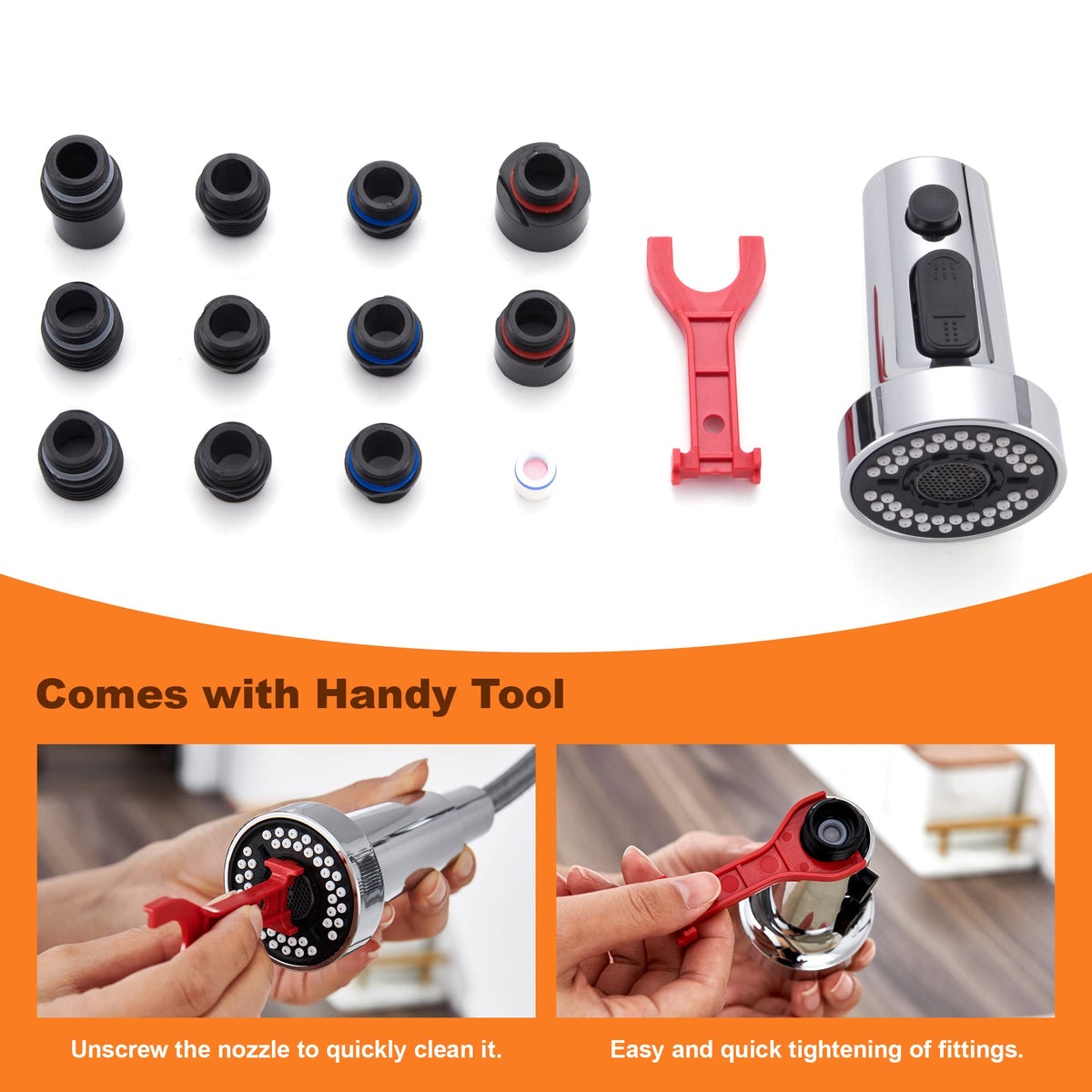 TIORIY ABS plastic construction offers durable, lightweight performance