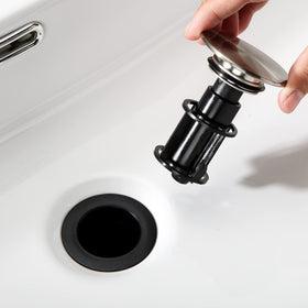 TIORIY compact drain for vessel sinks, fits vanity setups with style.