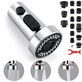 TIORIY kitchen faucet head with 15 adapters for broad compatibility