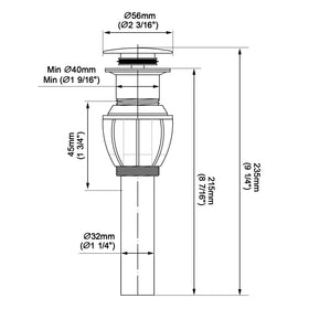 TIORIY pop-up cap with easy push open and close action