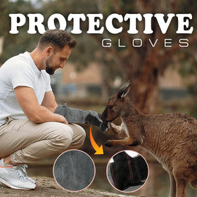 TIROTECHS Bite Proof Gloves for fireplace use with durable design