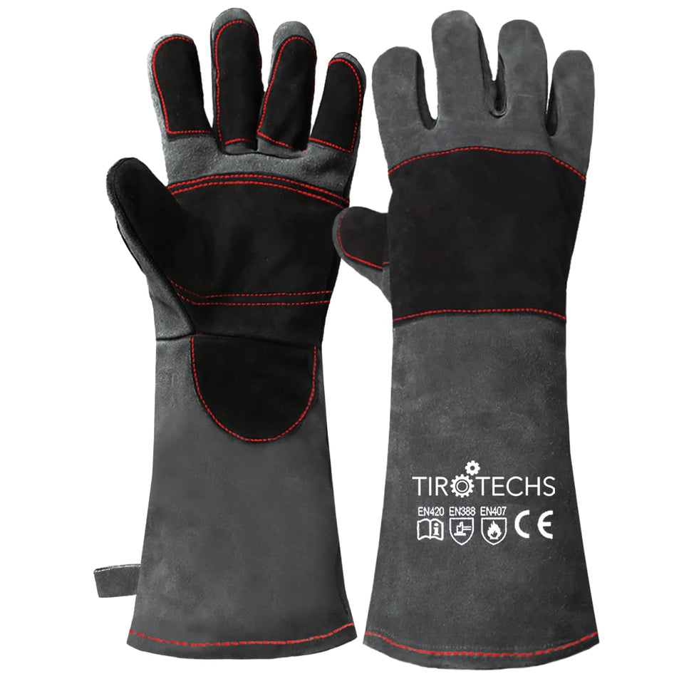 TIROTECHS Bite Proof Gloves with padded palms protect hands during animal handling