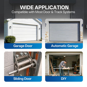 Tirpheety heavy-duty 4-inch stem roller supports daily garage use.