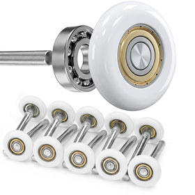 Tirpheety nylon roller close-up shows 6200zz bearings for quiet operation.