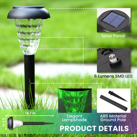 TISEJOY long-lasting battery with efficient solar panel delivers overnight illumination.