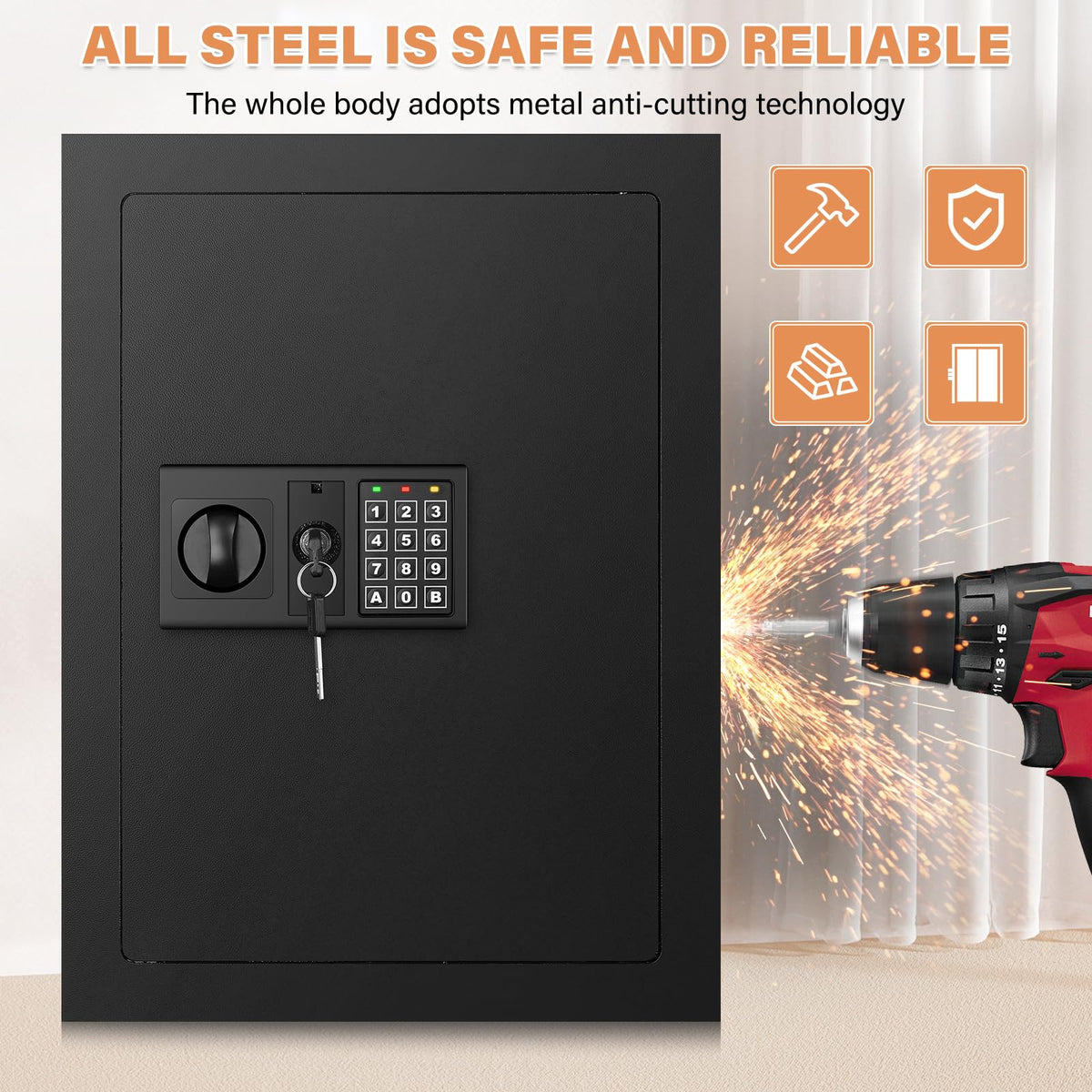 Tiskgg protection for money, jewelry, and documents in daily storage.