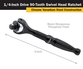 Titan 11313 swivel head demonstrates 252-degree range for versatile positioning.