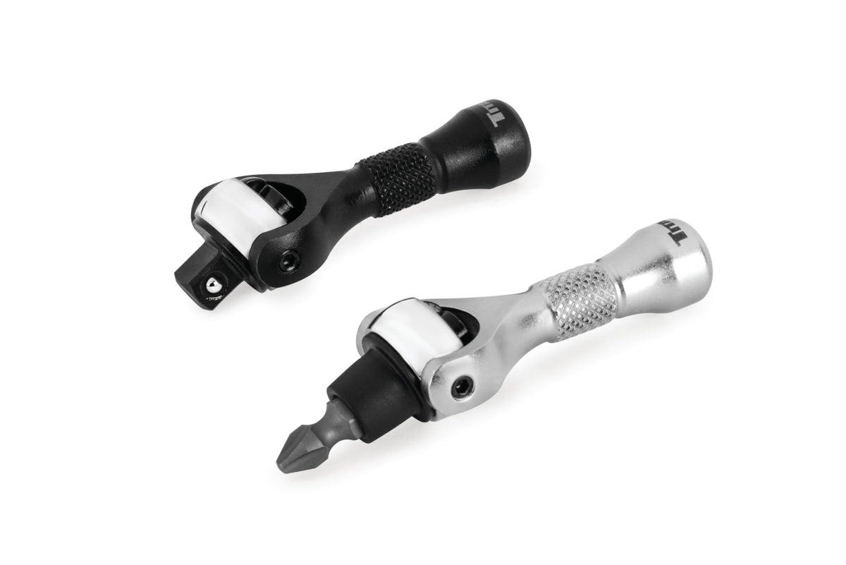 Titan 11332 nano ratchet swivels in tight spaces for precise drives.