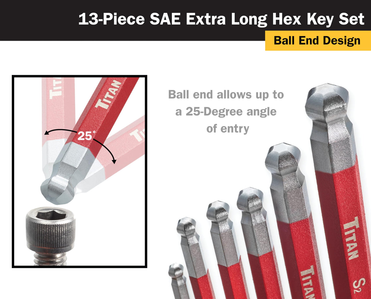 Titan 12764 two organized sets help keep SAE and metric tasks tidy.