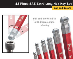 Titan 12764 two organized sets help keep SAE and metric tasks tidy.
