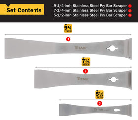 Titan 17007 in-use demonstrates the 7-1/4-inch pry bar with nail puller.