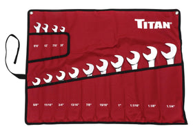 Titan 17283 angle wrench set in chrome finish for tight automotive access