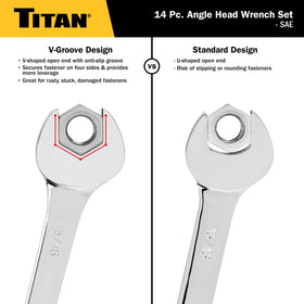 Titan 17283 chrome vanadium steel construction in polished finish
