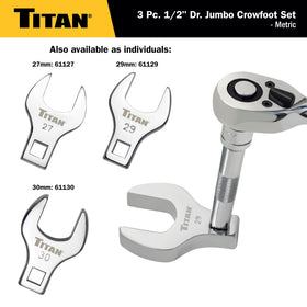 Titan 61199 wrench set in-use in engine bay for stubborn bolts.