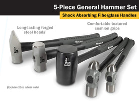 Titan 63125 16oz ball pein hammer for precise metal shaping.