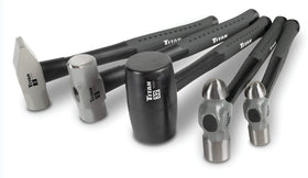 Titan 63125 five-piece hammer set with textured grip for comfortable handling.