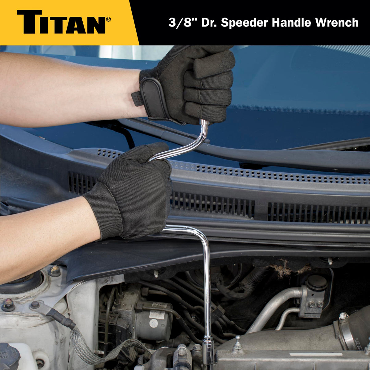 Titan 68103 speeder handle compatible with 3/8-inch drive sockets for versatile repairs.