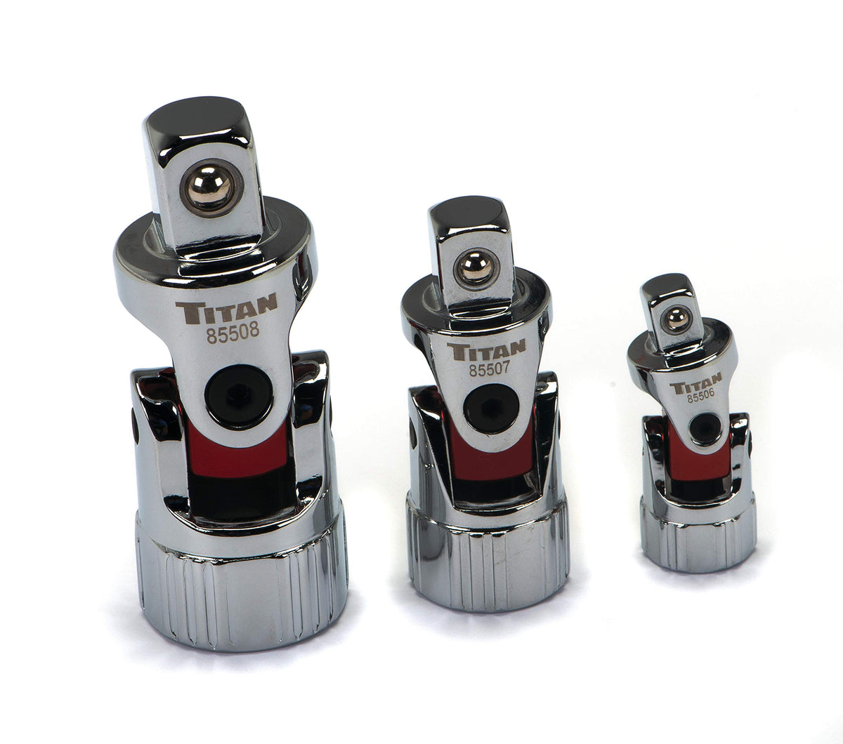 Titan 85505 Auto Flex U-Joint with 1/4-inch drive for tight-space access