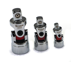 Titan 85505 Auto Flex U-Joint with 1/4-inch drive for tight-space access