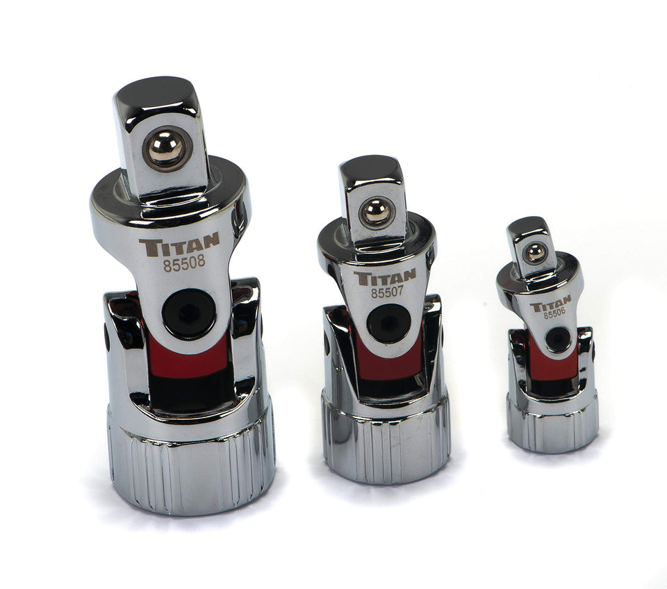 Titan 85505 Auto Flex U-Joint with 1/4-inch drive for tight-space access