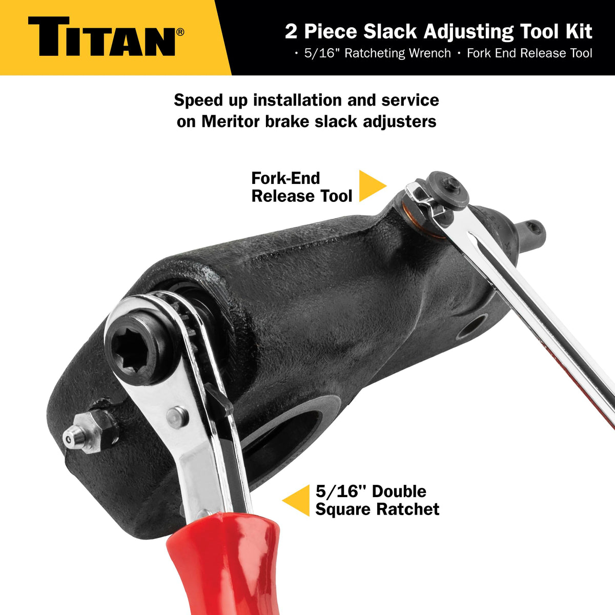 Titan 85512 5/16-inch slack adjusting wrench for Meritor slack adjusters