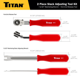 Titan 85512 Meritor brake slack service-focused tool set for flexible maintenance