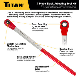 Titan 85569 Slack Adjusting Tool with fork-end release feature