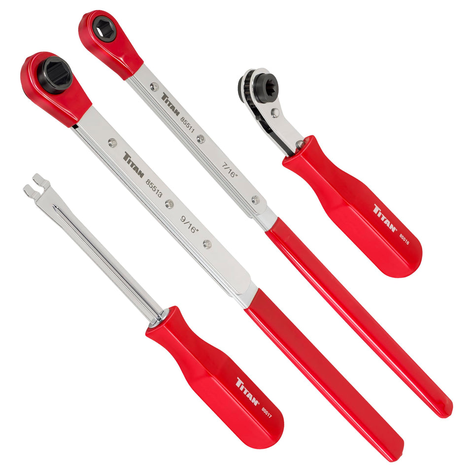 Titan 85569 slack wrenches set for diverse truck brake applications