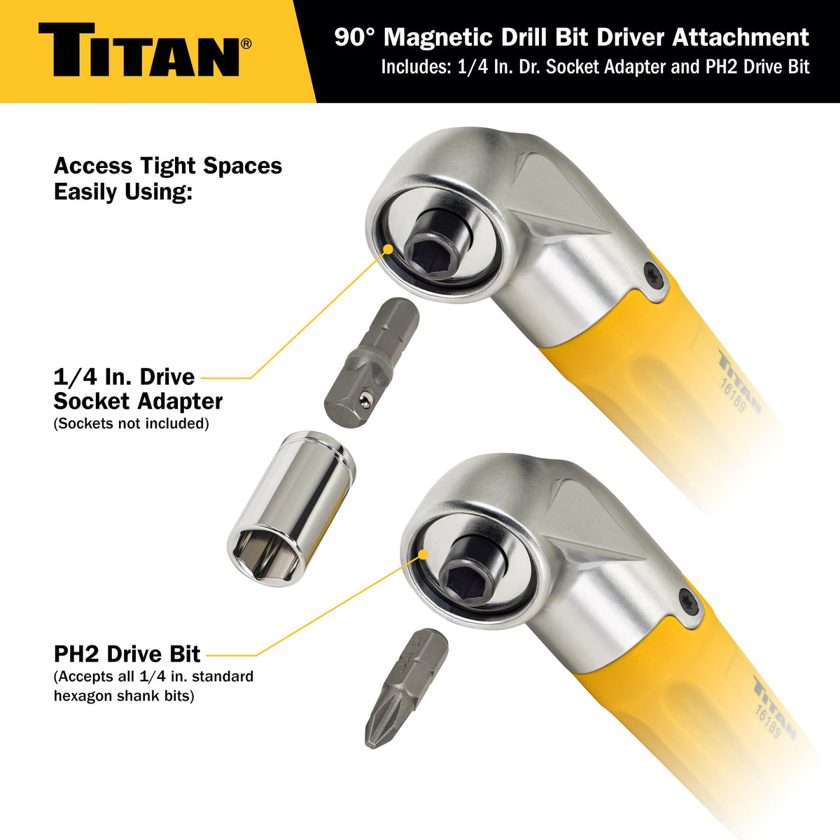 Titan magnetic retention feature preventing bit detachment during fastening