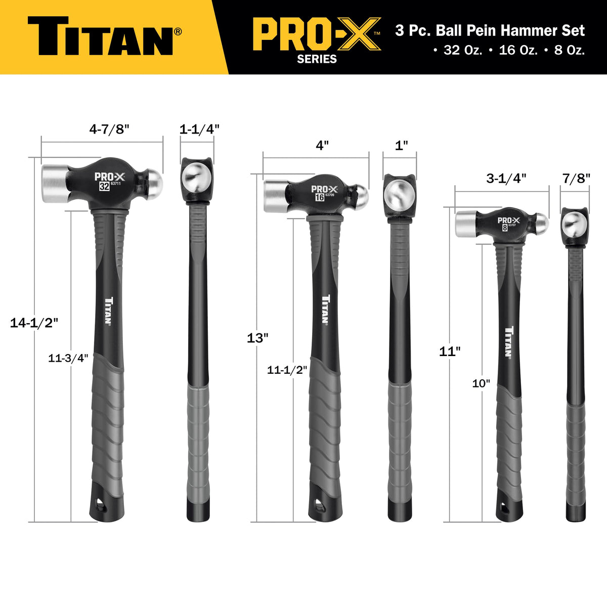 Titan Pro-X reinforced neck close-up emphasizing overstrike protection.