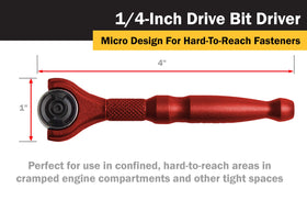 Knurled Titan Tools 11321 handle offers secure grip and control.