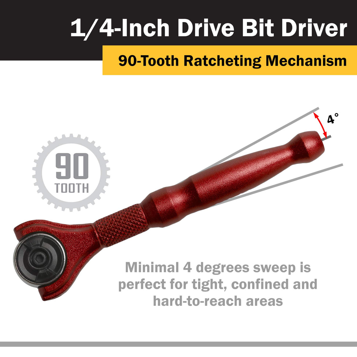 Magnetic bit retention on Titan Tools 11321 keeps bits in place.