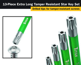 Titan Tools 12715 color-coded laser-etched keys sit in a plastic organizer for quick ID.