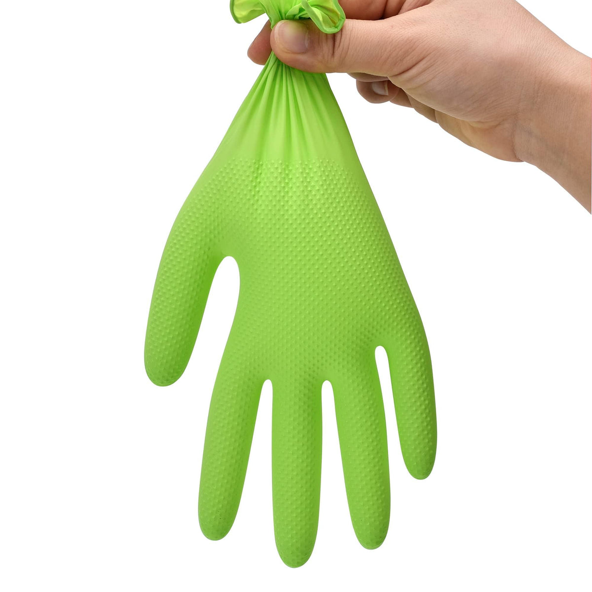 Powder-free TitanFlex nitrile gloves reducing residue and skin irritation.