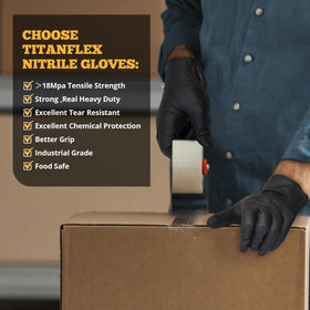TitanFlex industrial gloves suitable for janitorial and maintenance tasks.