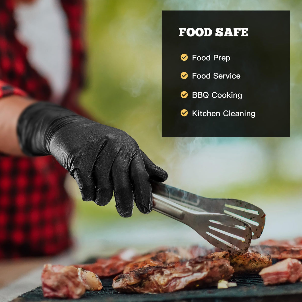 TitanFlex latex-free nitrile gloves 6mil fully textured for allergy-safe use