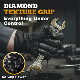 Latex-free TitanFlex nitrile gloves offering strong chemical resistance