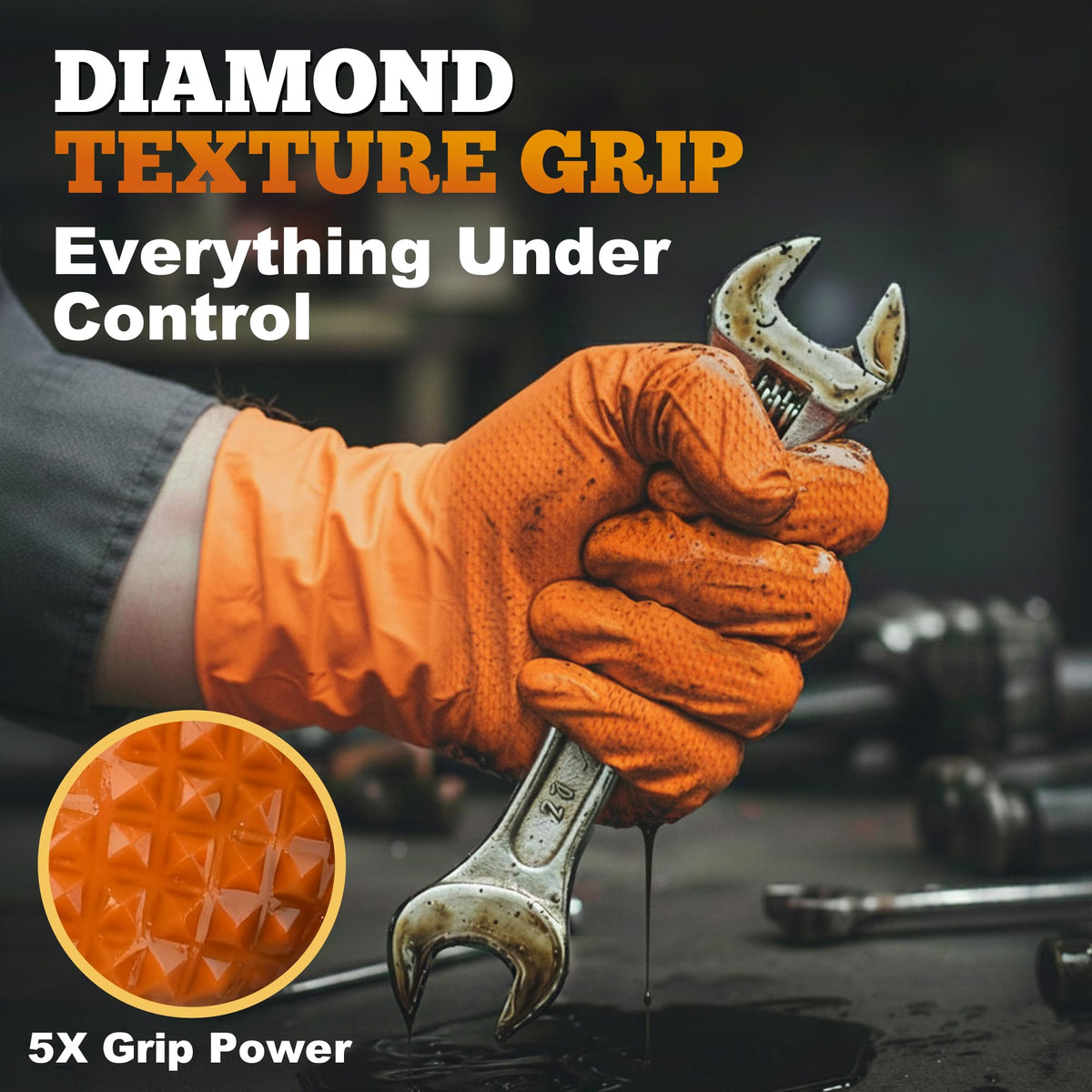 TitanFlex latex-free nitrile gloves reduce latex allergy risk.