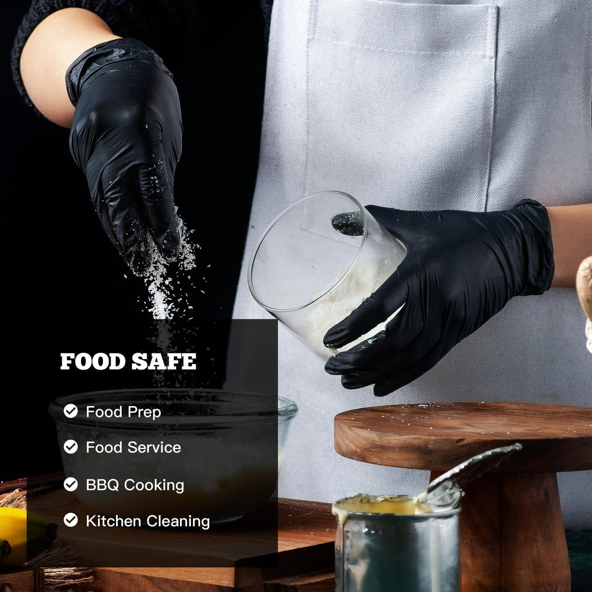 Medical-grade exam use: TitanFlex nitrile gloves meet quality standards for healthcare tasks.