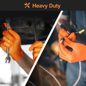 TitanFlex multi-use nitrile gloves suitable for auto repair and janitorial work